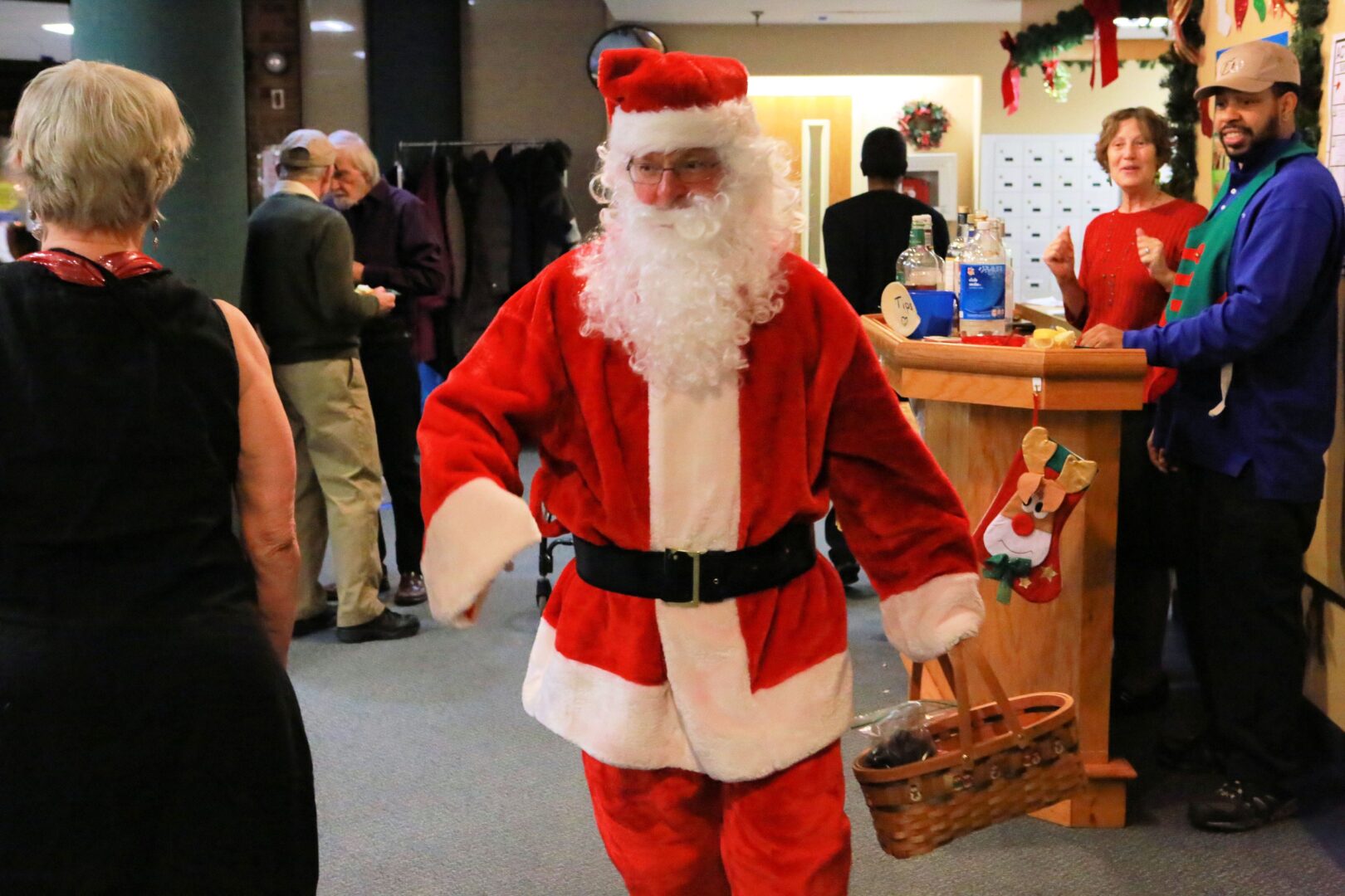 man in a Santa Claus costume